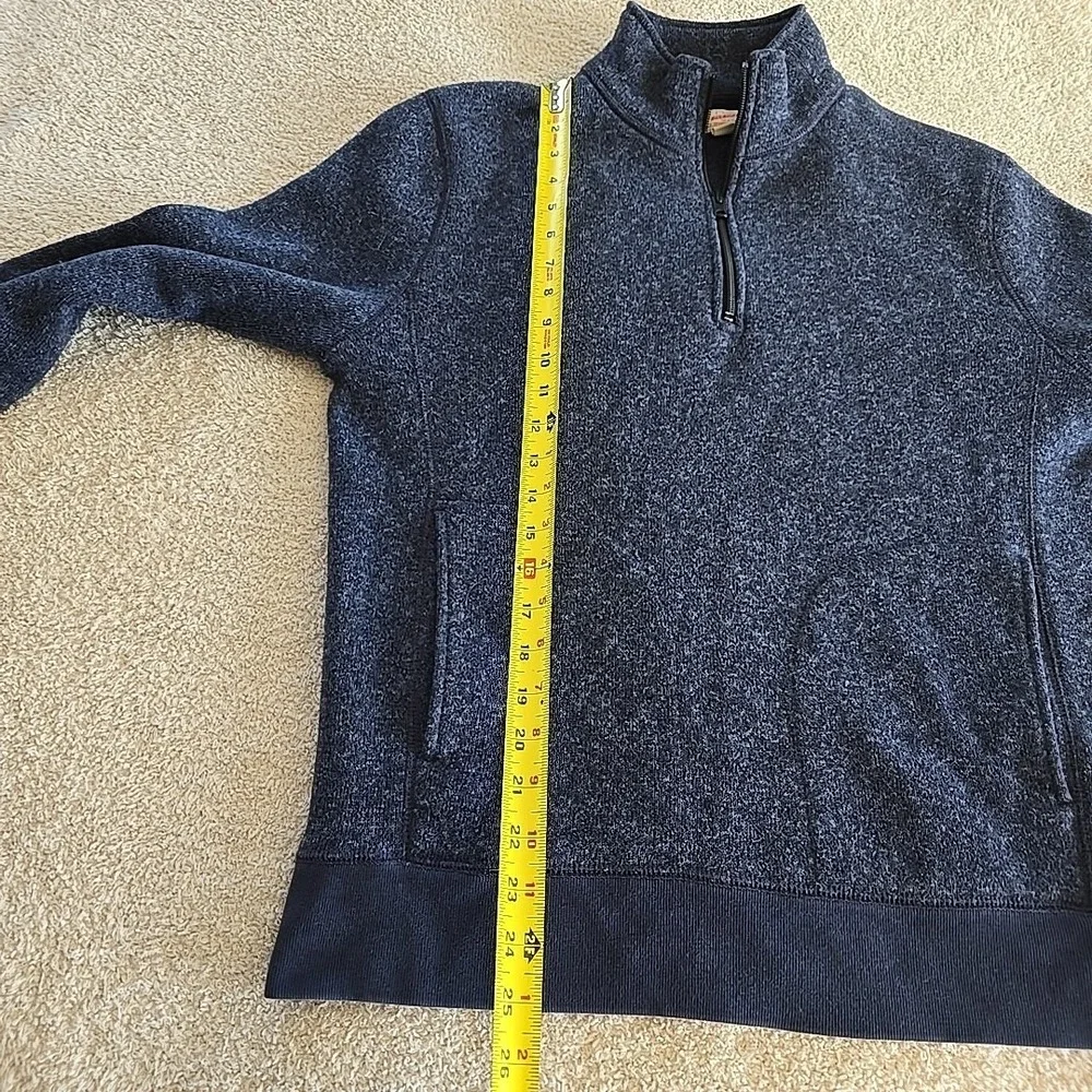 J Crew 1/2 Zip Pullover Knit Sweater Blue‎ Men's Size M Classy Preppy